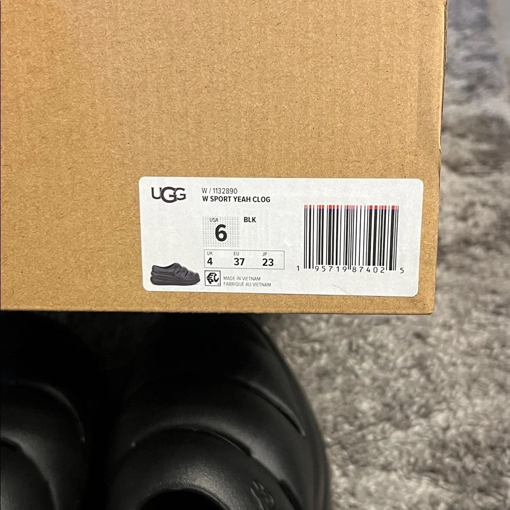 UGG Black Puffer Slide Sandals/sports clogs - Picture 7 of 13